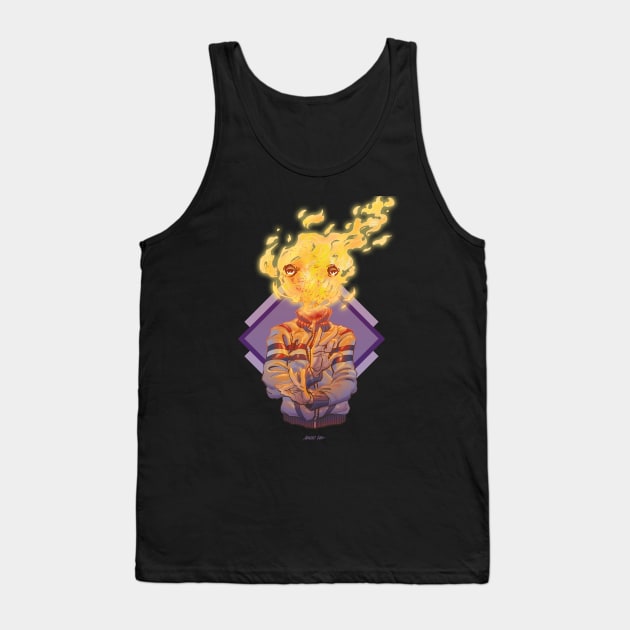 Flame Head Tank Top by mariocau